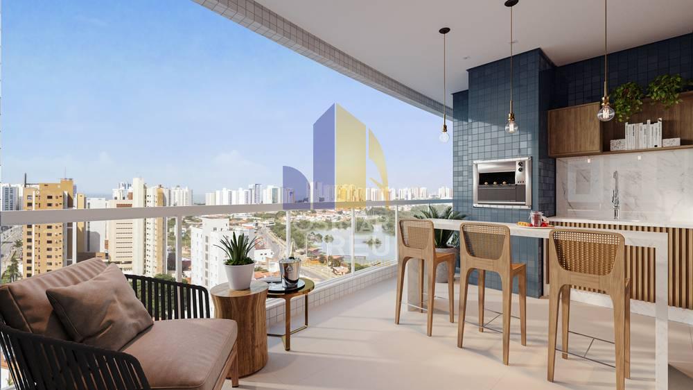 Apartamento Alto Padrão com 4 suítes, Vista para Mar e para Lagoa, 170,54m², à venda em São Luís, Ponta DAreia - Josimar Abreu Imóveis