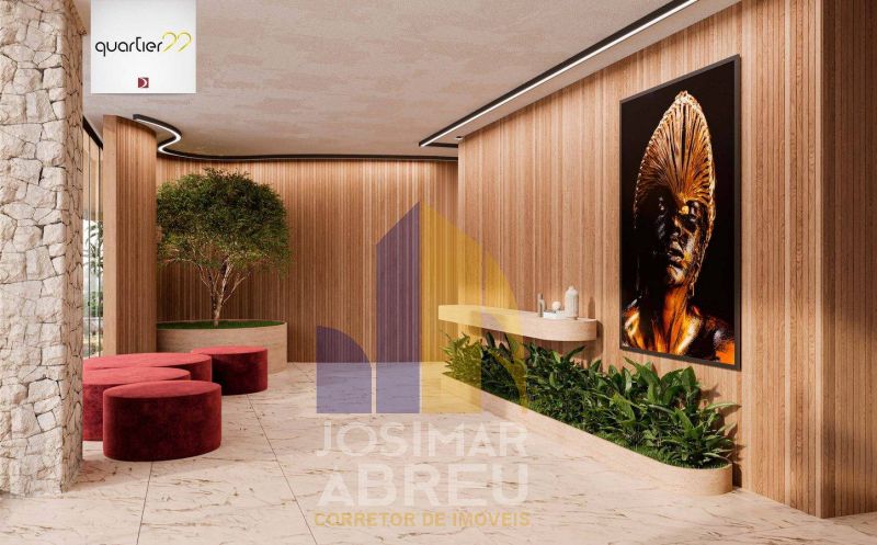 Apartamento de luxo no Quartier 22 com 4 suites 1 máster, 165m², à venda em São Luís, Ponta DAreia Apartamento de luxo no Quartier 22 com 4 suites 1 máster, 165m², à venda em São Luís, Ponta DAreia - Josimar Abreu Imóveis