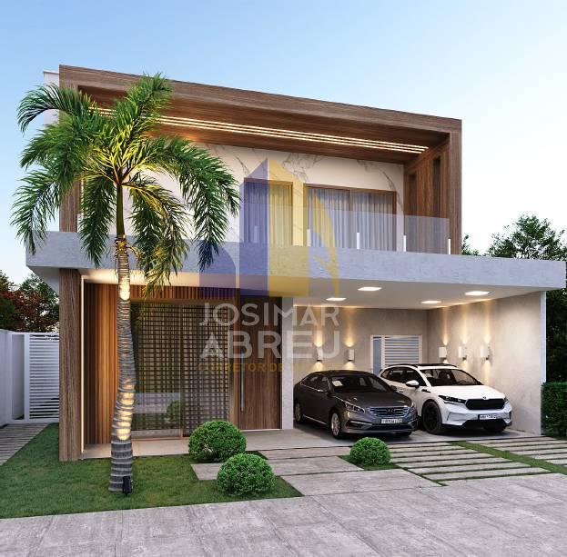Espetacular Casa Alto Padrão no Condomínio Damha Araçacy com 4 suítes, 338m², à venda em Paço do Lumiar, Araçagy - Josimar Abreu Imóveis