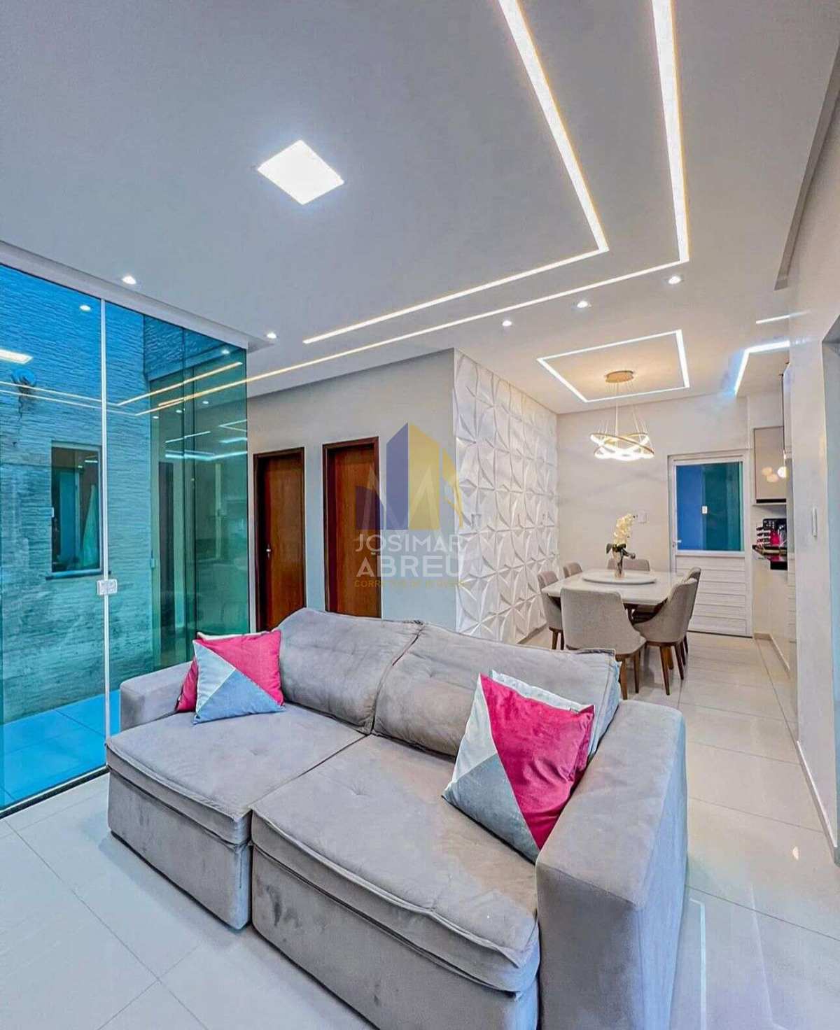 Casa Alto Padrão em Condomínio à venda,com 3 quartos 1 suíte máster, 110m² no Residencial Solar Eco Bouganville, em Araçagy. Casa Alto Padrão em Condomínio à venda,com 3 quartos 1 suíte máster, 110m² no Residencial Solar Eco Bouganville, em Araçagy. - Josimar Abreu Imóveis